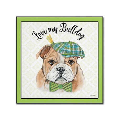 Jean Plout 'Bulldog' Canvas Art,18x18